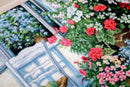 Terrace with Flowers BU4017L Counted Cross-Stitch Kit