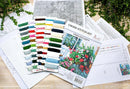 Terrace with Flowers BU4017L Counted Cross-Stitch Kit