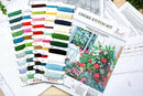 Terrace with Flowers BU4017L Counted Cross-Stitch Kit