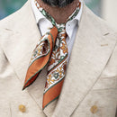 Carrara - Silk Neckerchief - Terracotta