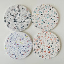 Terrazzo decorbites diatomite coasters set of 4 dining room mug mats