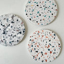 Terrazzo decorbites diatomite coasters set of 4 dining room mug mats