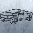 Tesla Truck Perspective Wall Art