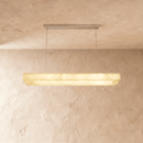 Teva Rectangular Alabaster Chandelier