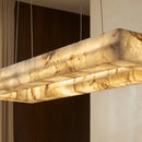 Teva Rectangular Alabaster Chandelier