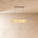 Teva Rectangular Alabaster Chandelier