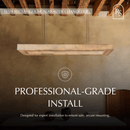 Teva Rectangular Alabaster Chandelier