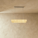 Teva Rectangular Alabaster Chandelier