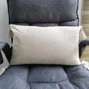 DecorBites™ Beige Tassels Cushion Cover, Handmade Square Home Decoration for Living Room