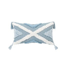 DecorBites™ Blue Geometric Double Cushion Cover for Home & Car Decor