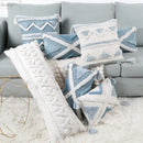 DecorBites™ Blue Geometric Double Cushion Cover for Home & Car Decor