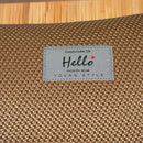 Textured brown woven cooling cervical pillow bedroom sleep health