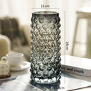 Textured bubble glass hydroponics plant pots for living room table