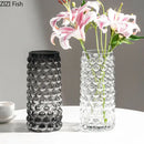 Textured bubble glass hydroponics plant pots for living room table