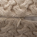 Textured cable knit cotton pillow cover set living room decor