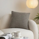 Textured cable knit cotton pillow cover set living room decor