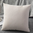 Textured chevron teal and blue cushion cover set living room decor