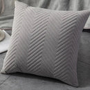 Textured chevron teal and blue cushion cover set living room decor