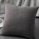 Textured chevron teal and blue cushion cover set living room decor