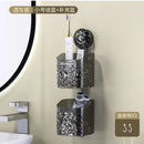 DecorBites™ Bathroom Shelf Suction Cup Storage Rack - Wall Mounted Draining Basket