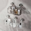 DecorBites™ Bathroom Shelf Suction Cup Storage Rack - Wall Mounted Draining Basket