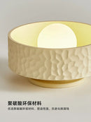 Textured cream ceiling light with gold trim for living room