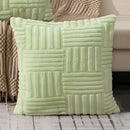 Textured cream woven geometric design cushion covers living room