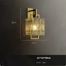 Textured crystal gold dimmable led copper glass chandelier living room