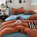Textured dark gray & light gray bubble cotton quilt sets bedroom