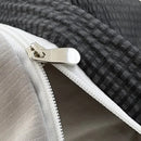 Textured dark gray & light gray bubble cotton quilt sets bedroom