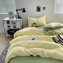 Textured dark gray & light gray bubble cotton quilt sets bedroom