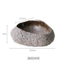 Textured earthy green decorbites ceramic dessert plate dining room