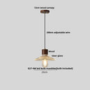 Textured frosted clear glass led pendant light kitchen hanging lamp