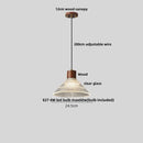 Textured frosted clear glass led pendant light kitchen hanging lamp