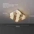 Textured gold crystal led rectangle chandelier dining room light