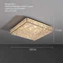 Textured gold crystal led rectangle chandelier dining room light