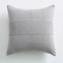 Textured light gray knit cushion cover living room pillow