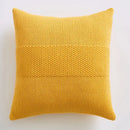 Textured light gray knit cushion cover living room pillow