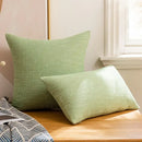Textured linen cotton throw pillowcase for living room decor