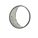 Textured moon crescent wall lamp – garden terrace warm lighting