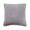Textured peach & grey cotton linen pillow cover living room