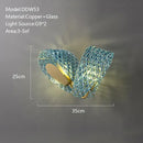 Textured turquoise blue glass luxury wall sconce pair for bedroom