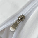 Textured white furball double bed duvet set bedroom bedding