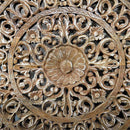 Hand Carved Solid Wood Lattice Decorative 36" x 72" Barn Door