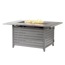 Aluminum 48-in Rectangular Propane Fire Table, Beads, Covers and Lid