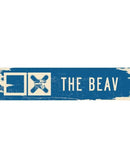 The Beav Ski Trail Distressed Metal Sign
