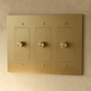 The Brass 3-Way Rotary Dimmer Switch (1 to 5 Gang)