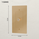 The Brass 3-Way Rotary Dimmer Switch (1 to 5 Gang)