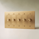 The Brass Dimmer Switch (1 to 5 Gang)