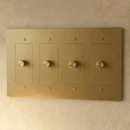 The Brass 3-Way Rotary Dimmer Switch (1 to 5 Gang)